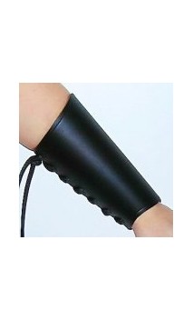 Grand Bracelet de Force en cuir Noir