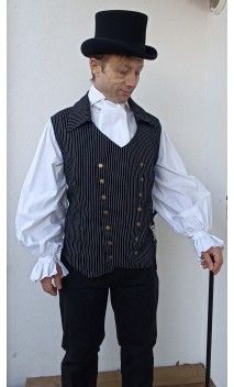 Gilet XIX siècle Rayures tennis